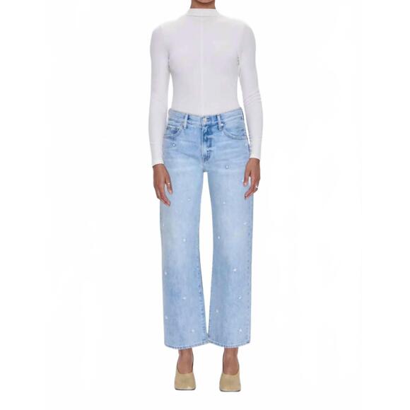 PISTOLA Denim - NEW PISTOLA lexi mid rise bowed straight jeans in stellar vintage